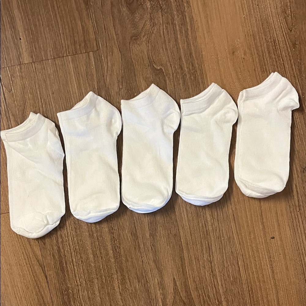 Men's 5-Pack White Low-Cut Socks
